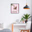 Giclée encadrée de martini espresso sur rayures roses, design par DEIDRE MOSher-284577755-284577757