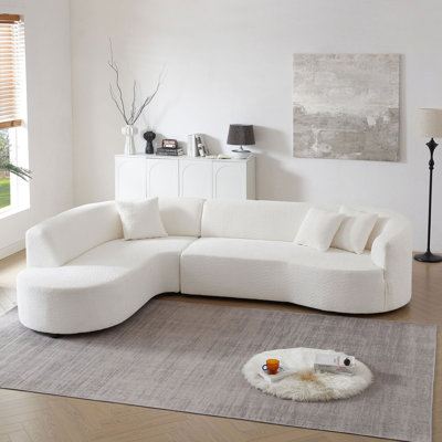 Hikari Modern Sofa Modular Sectional Sofa With Left Chaises L-Shaped Corner Comfy Upholstered Couch Living Room Furniture Sets