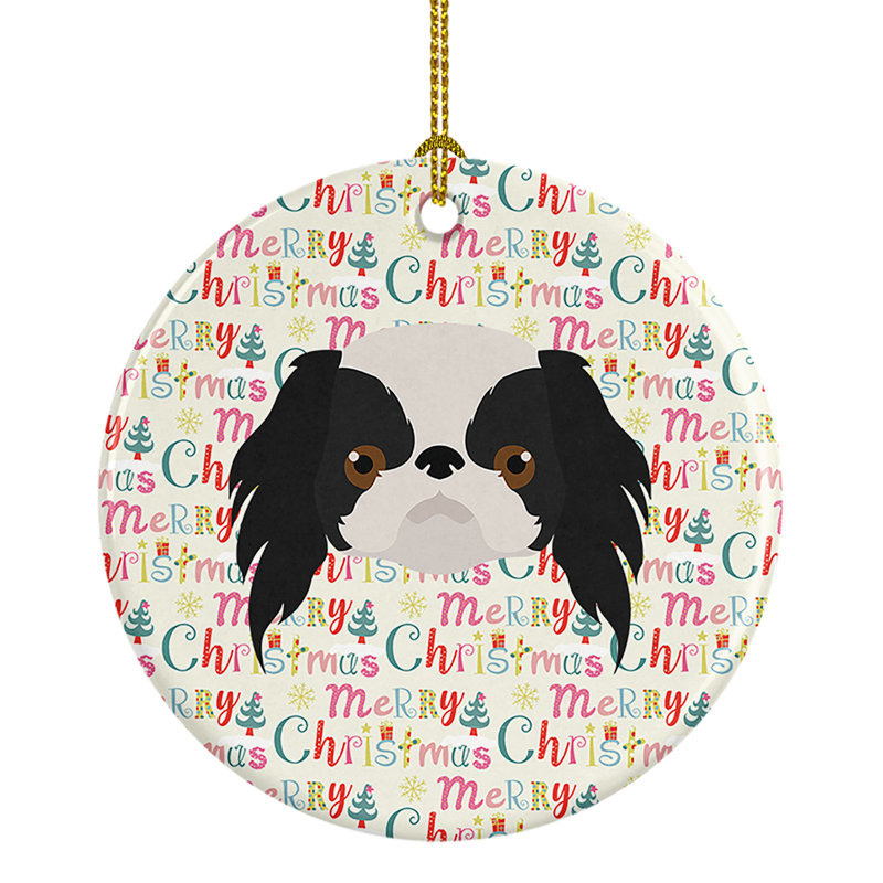 Ornement suspendu japonais Merry Christmas
