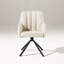 360°Swivel Fabric 1Er Set Dining Chair With Metal Legs,Upholstered Accent Tub Armchair,Green-1416554354