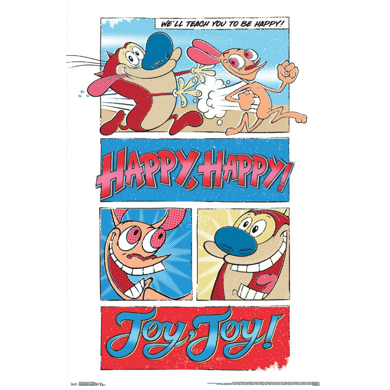 « nick toons-ren & stimpy », impression sur papier