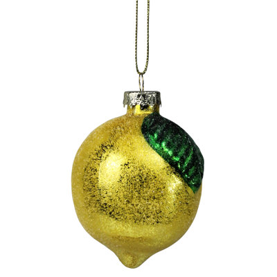 Ornement citron, verre