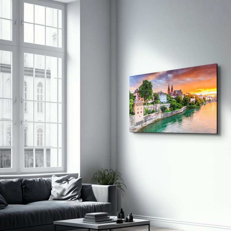 Peinture décorative en verre trempé