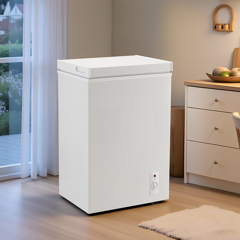 Congélateur coffre de 5,0 pieds cubes avec contrôle de la température (-0,4 ° F à 32 ° F), congélateur supérieur à porte ouverte avec paniers suspendus