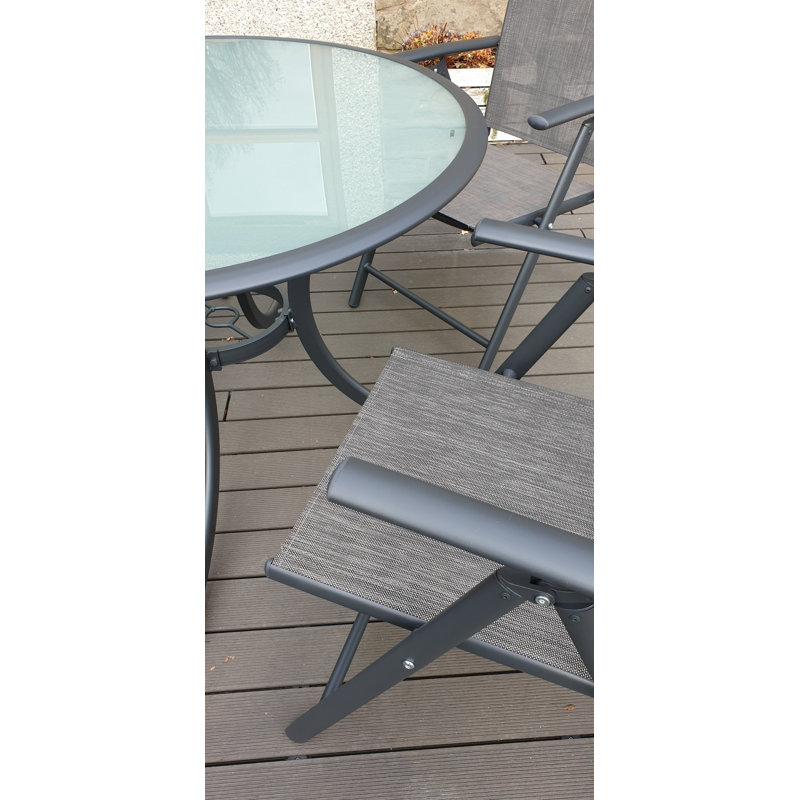 Eleni 4 - Person Patio Dining Set with Round Table