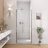 34" W X 72" H Semi-Frameless Circular Shower Door In With 1/4" (6Mm) Thick SGCC Tempered Glass-123404559