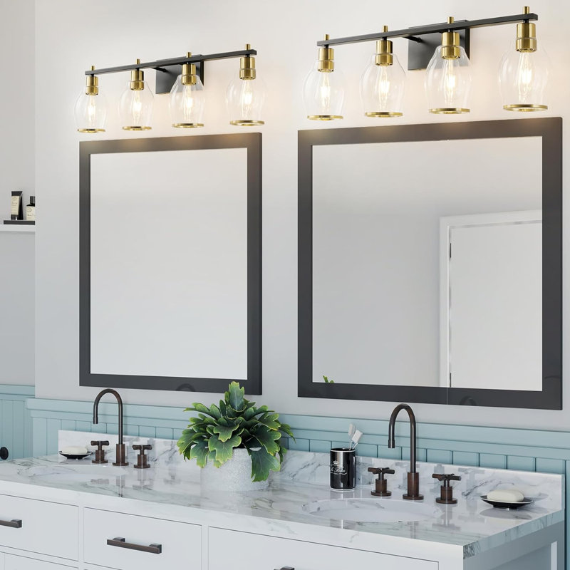 Milbourn 4 - Light Dimmable Vanity Light, Matte Black