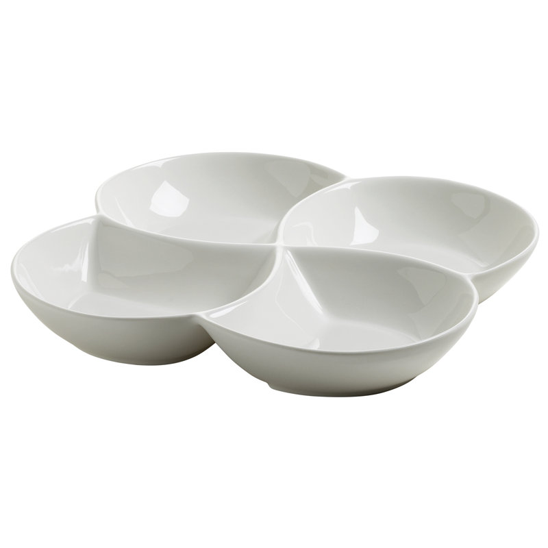 Maxwell&Williams Porcelain Condiment Server, 4cm H x 26cm W x 26cm D