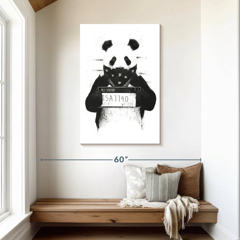Brampt Bad Panda, 45" H x 30" W