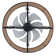 18" Rattan Caged Ceiling Fan with Light Kit and Remote Control
