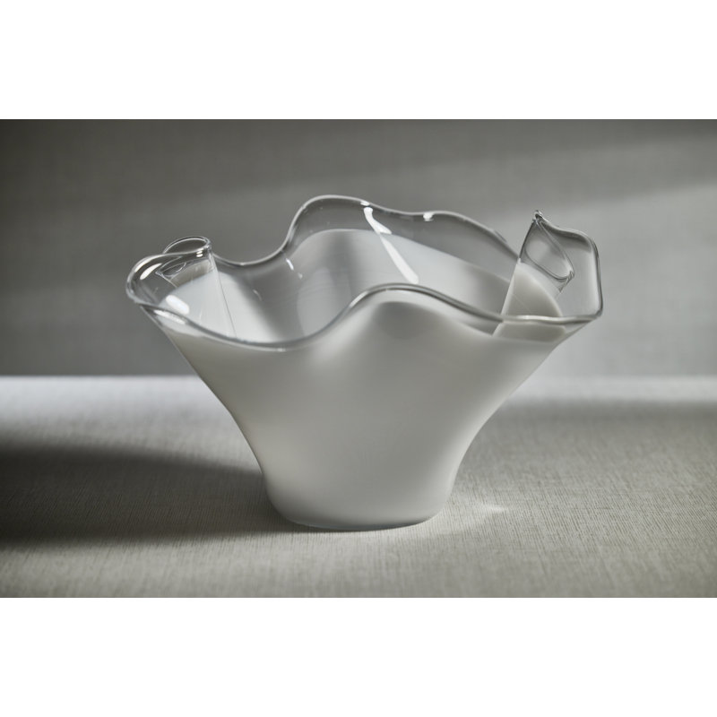 Bol décoratif abstrait en verre Vellerti