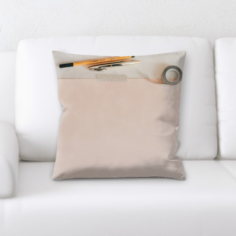 Microsuede Reversible Throw Pillow