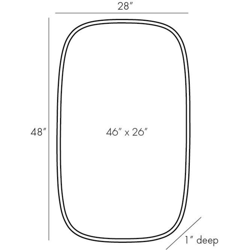 Cut Oblong Mirror