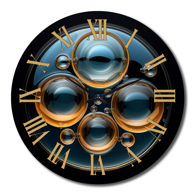 Horloge murale en métal, Très grand