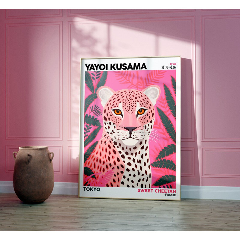 Sweet Cheetah by Yayoi Kusama - No Frame Print, 59" H x 42" W x 1.25" D