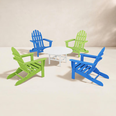 POLYWOOD® Classic Adirondack 4-Person Patio Seating Group