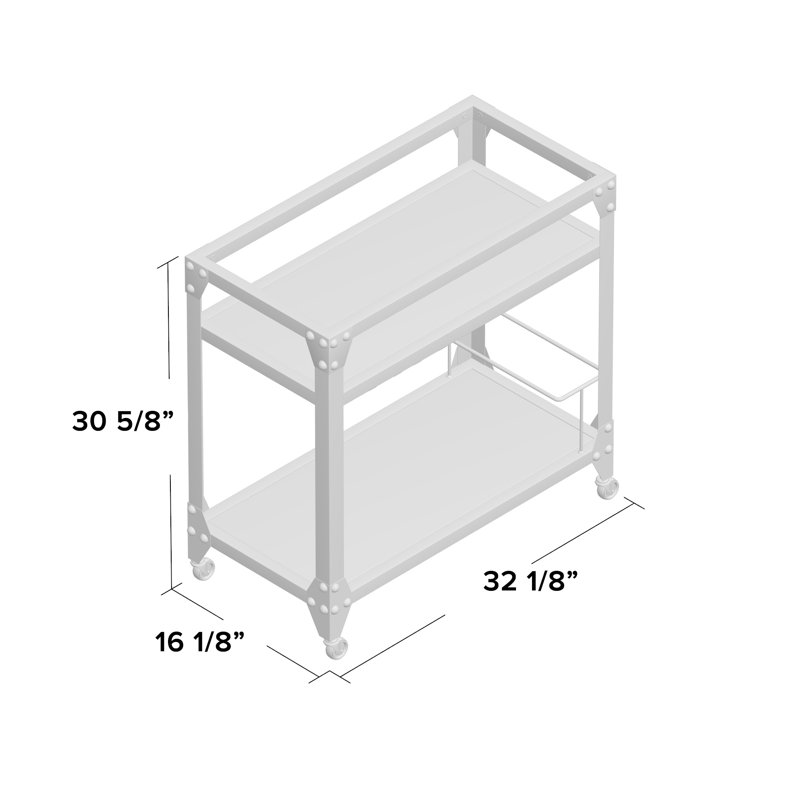 Industrial Bar Cart
