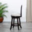 Tabouret pivotant 24 po en tissu beige