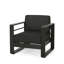 Chaise longue d'extérieur avec coussins Sabeehah