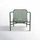 Abra Powder Coated Steel Outdoor Lounge Chair