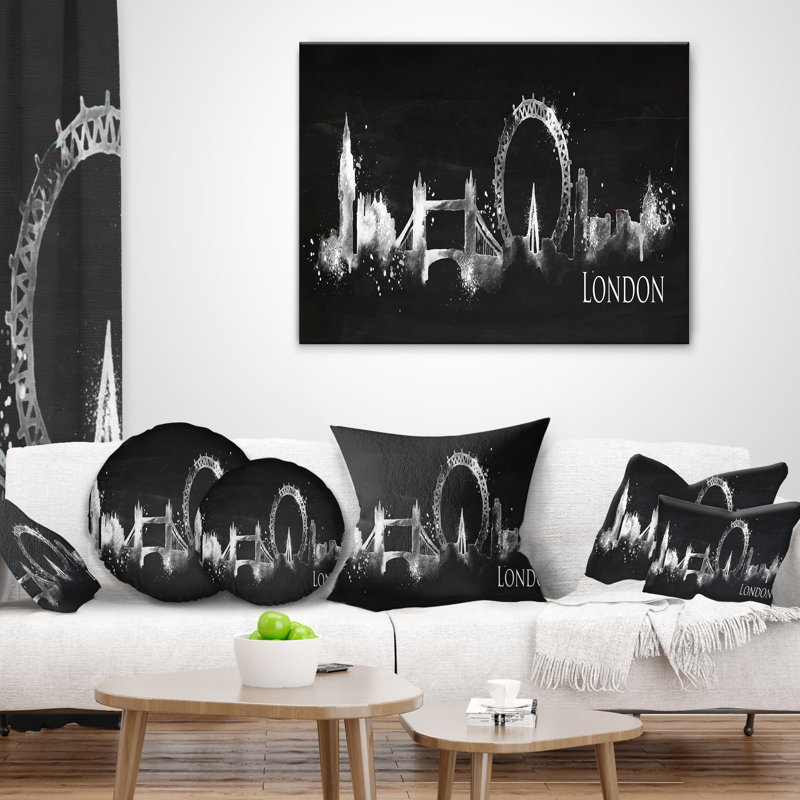 Coussin London, 16 po x 1 po, Coussin décoratif