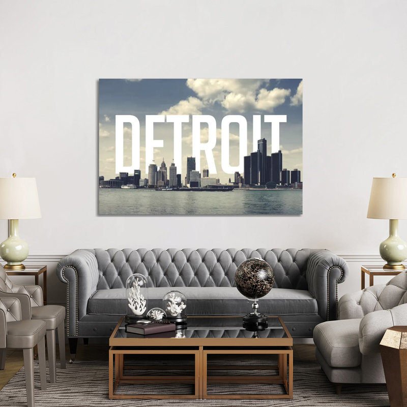 «Detroit», impression sur toile tendue, H 8 po x l 12 po x P 0,75 po