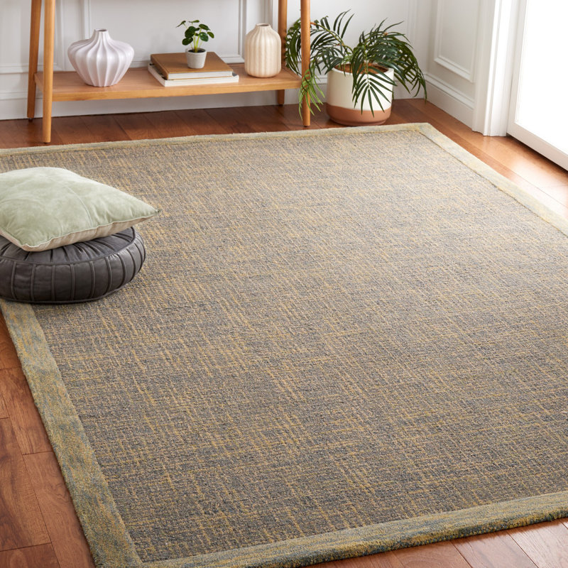 Bartho Hand Tufted Wool Rug, Rectangle 6' x 9'