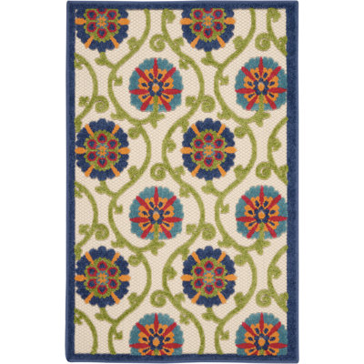 Eaglin Floral Indoor / Outdoor Rug