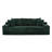 Oversized Boneless Four Seats Sofa with Cup Holder and Side Pockets, Upholstered Corduroy Sofa Bed Cloud Couch-1699447022