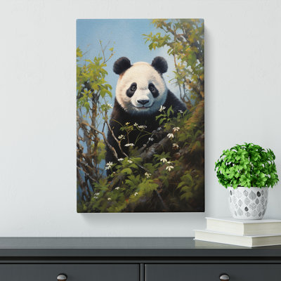 Panda Hard Edge - Wrapped Canvas