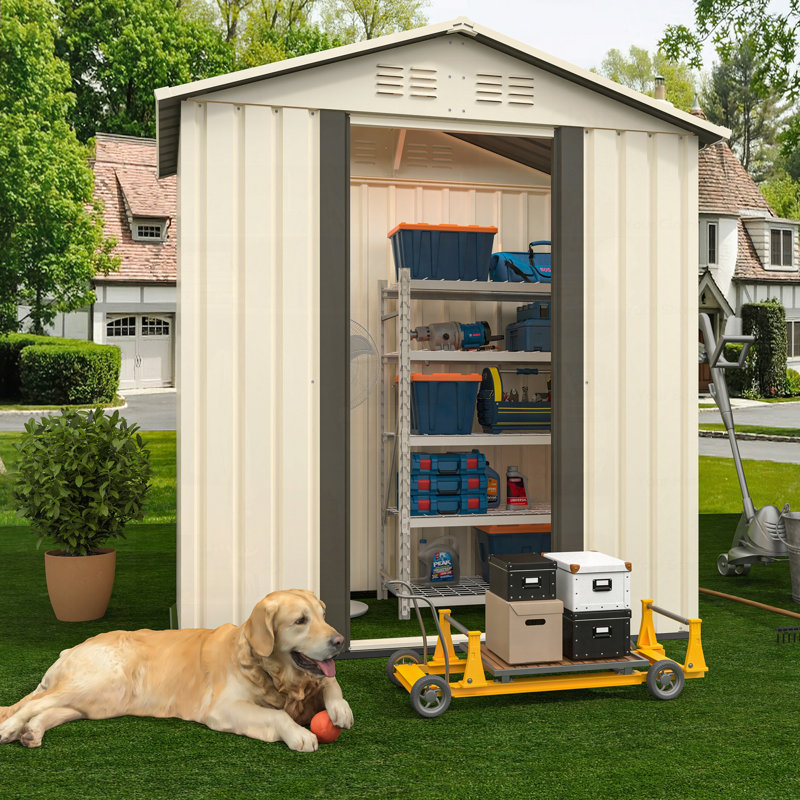 Durable Outdoor Storage Garden Shed With Weather-Resistant Design For Organizing Tools And Equipment Efficiently.