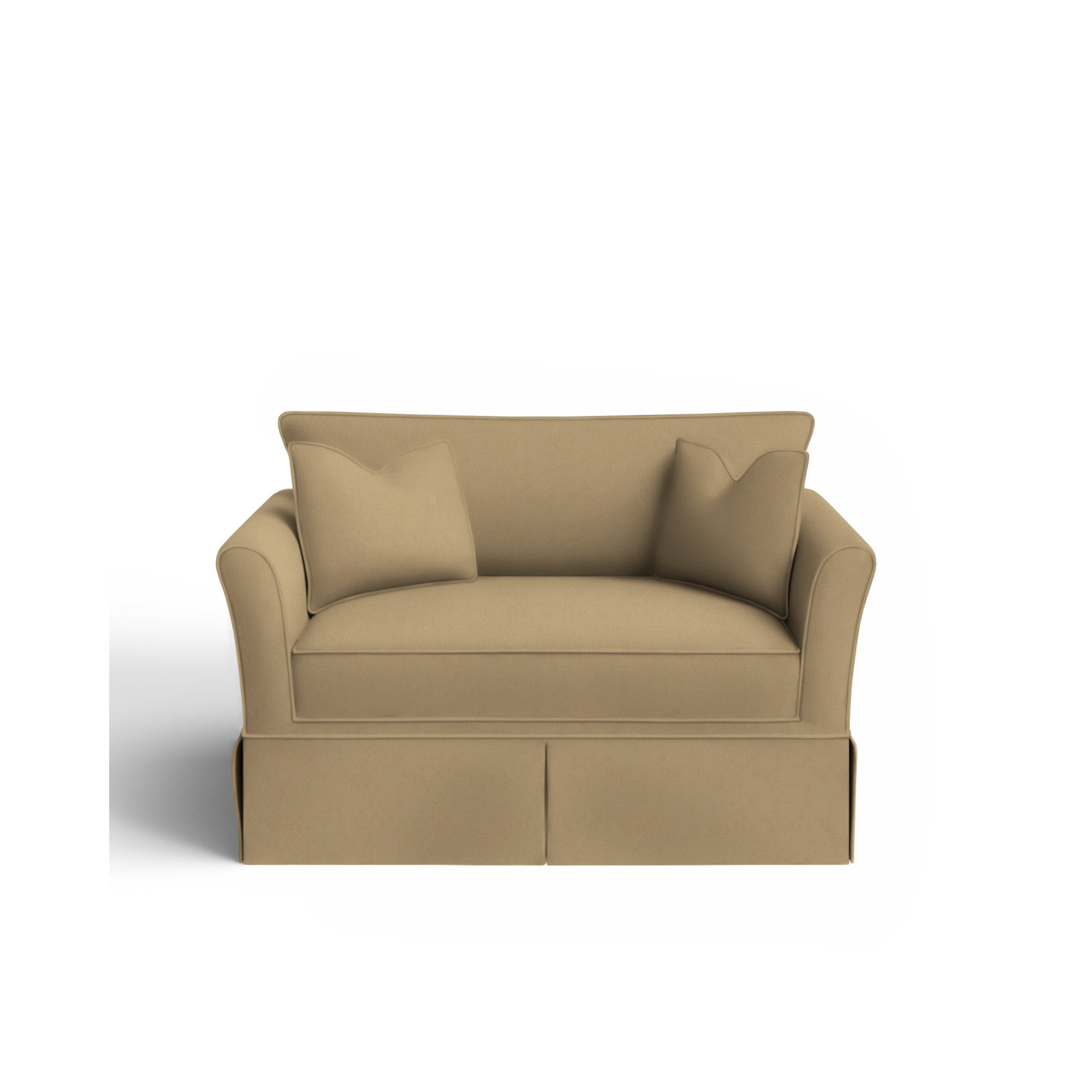 Shelby Upholstered Chair And A Half, Bella Toast Performance Velvet