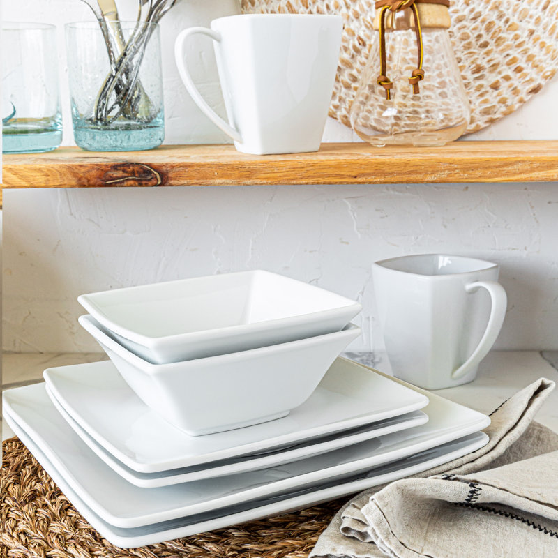 Haberfield 32 Piece Porcelain China Dinnerware Set - Service for 8