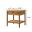 Table de chevet avec tablette en noyer