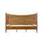 Lits robustes de taille King, cadre de lit en bois massif, style classique moderne pour la maison-645141636