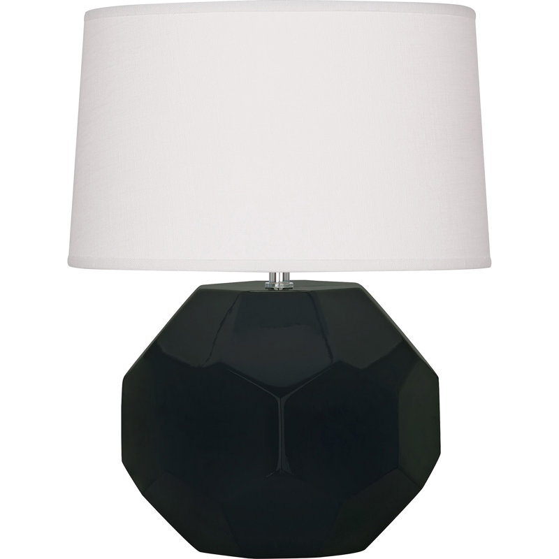 Franklin Table Lamp, Obsidian, 23.5" H x 19.5" W x 19.5" D
