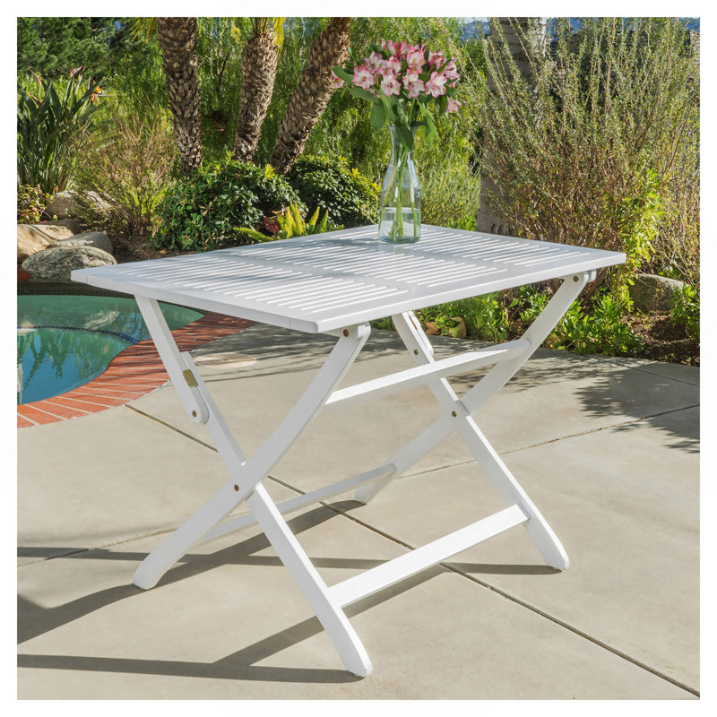 43.5'' FOLDABLE TABLE, White