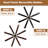 72 Inch Industrial Black Caged Ceiling Fan with Remote, Silent DC Motor Large Ceiling Fan with Light for Diningroom-578667202