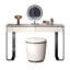 Coiffeuse 31,5 "avec miroir de maquillage-815810237