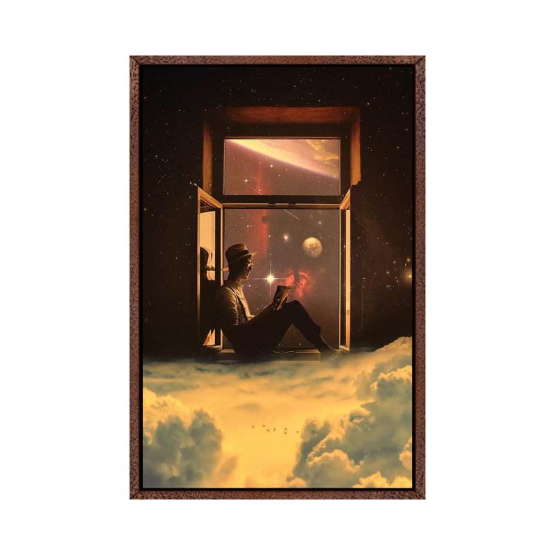 Lucid by Nicebleed - Print on Canvas, Classic Brown Wood Framed, 66.04cm H x 45.72cm W x 3.81cm D