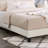 White Twin 3D Upholstered Bed - Foam Filled For Cloud-Like Comfort Wood Frame Experience Build-1400165044
