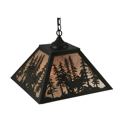 Luminaire suspendu géométrique 2 lumières Deer Through the Trees