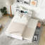 Lit plateforme simple avec tête de lit et rangement-61410144-61852252