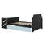 Lit de jour double avec lit gigogne, cadre de lit de jour avec bureau, cadre de lit de jour avec port USB-86822737