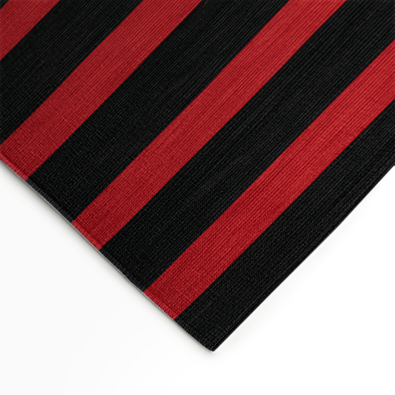 Tapis intérieur / extérieur noir HorizontalStripes