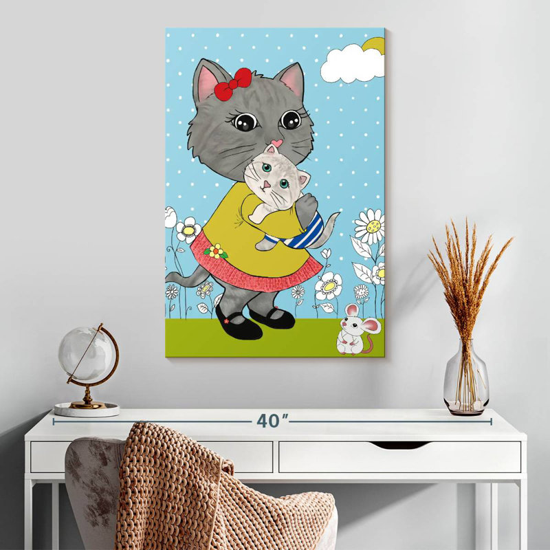 Ashelle Kitty Cuddles, 30" H x 20" W