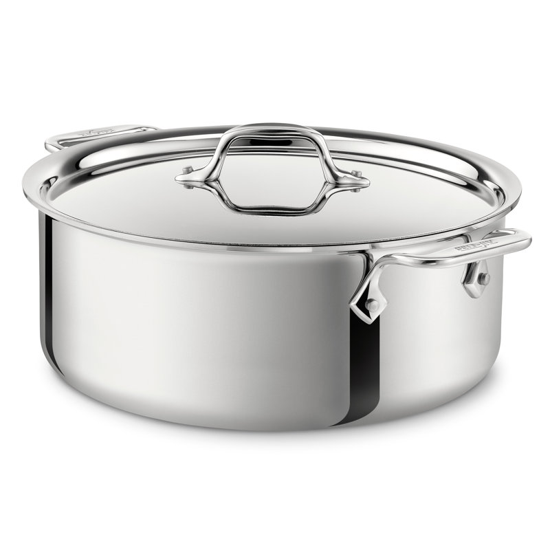 All-Clad D3 6-Quart Stainless Steel Stockpot with Lid