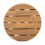 Table d'appoint d'extérieur en bois d'acacia pour le patio, table basse ronde pour la cour arrière, pelouse et balcon-459400092
