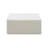 White Corduroy Modular Ottoman,  Plush Foam Footrest For Living Room