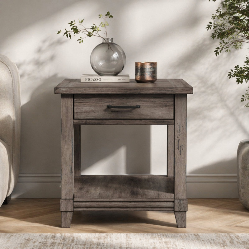 Table de bout avec tiroir de rangement et USN